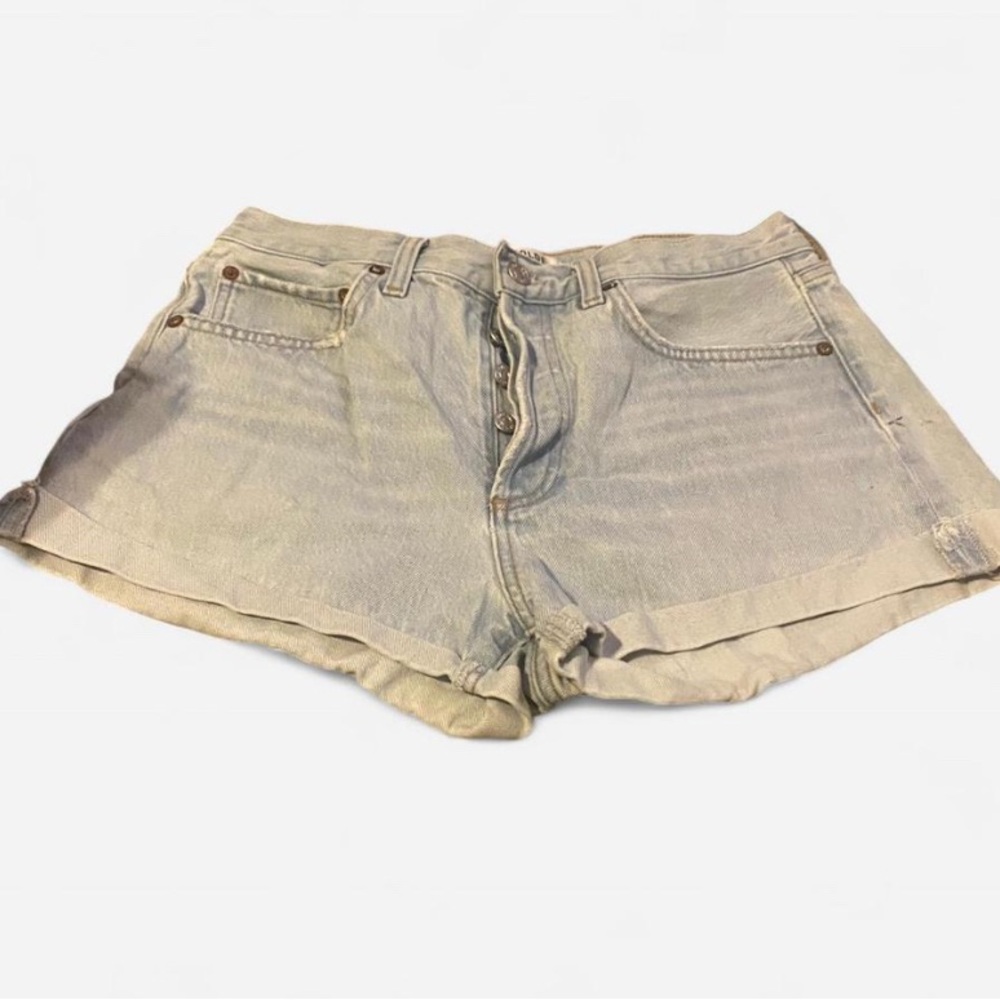 Agolde Light Wash Jean Shorts